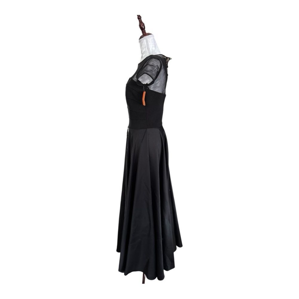 JS Collection Vintage Elegant Black Evening Gown - Picture 3 of 11